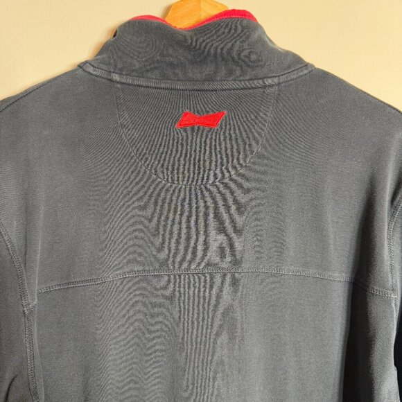 Anheuser-Busch 1/4 Zip Pullover Sweatshirt Men's Medium Black Budweiser Beer Bud - Picture 9 of 10